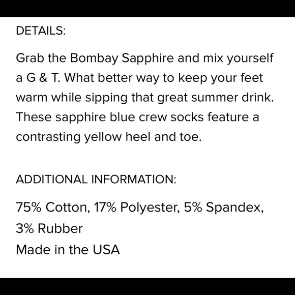 Men’s Unisex Novelty Fun Socks GIN Unisex - Picture 3 of 13